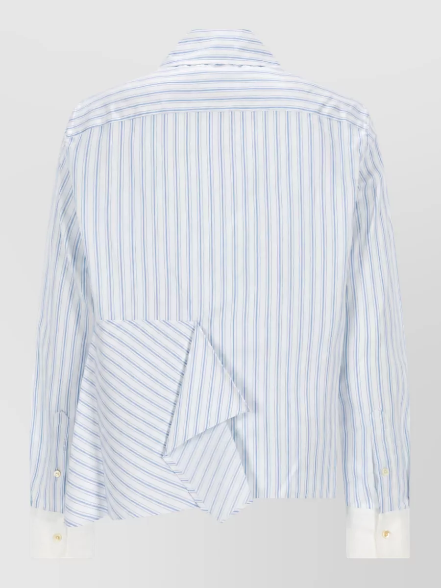 Jw Anderson Asymmetric Draped Shirt Tailored Long Sleeves