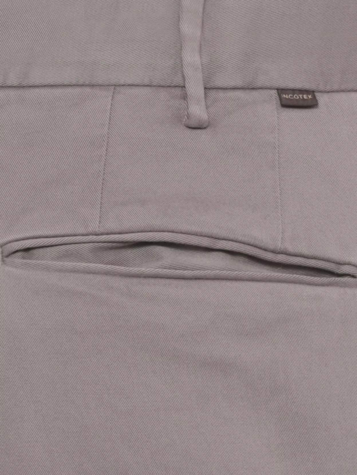 Incotex Straight Fit Cotton Trousers And Pockets