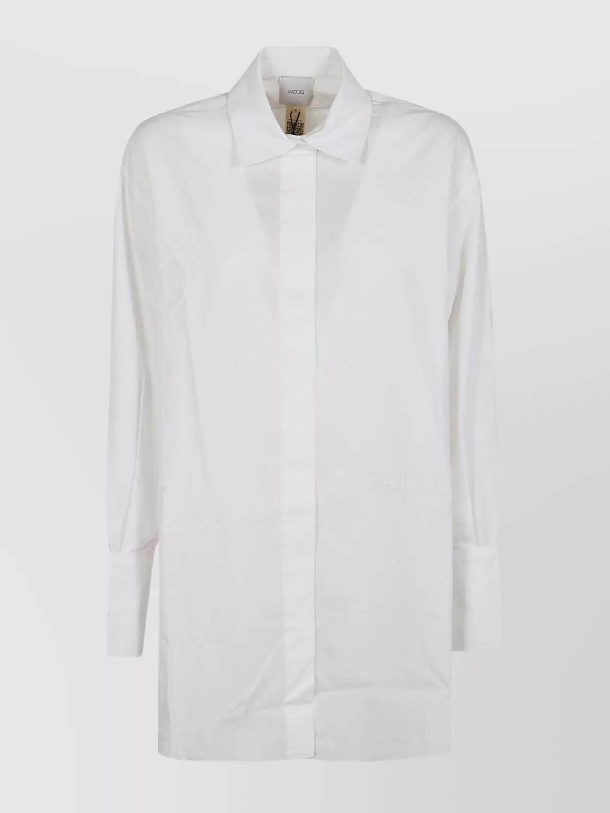 Shop Patou Shirt Dress With Long Sleeves And Buttoned Cuffs