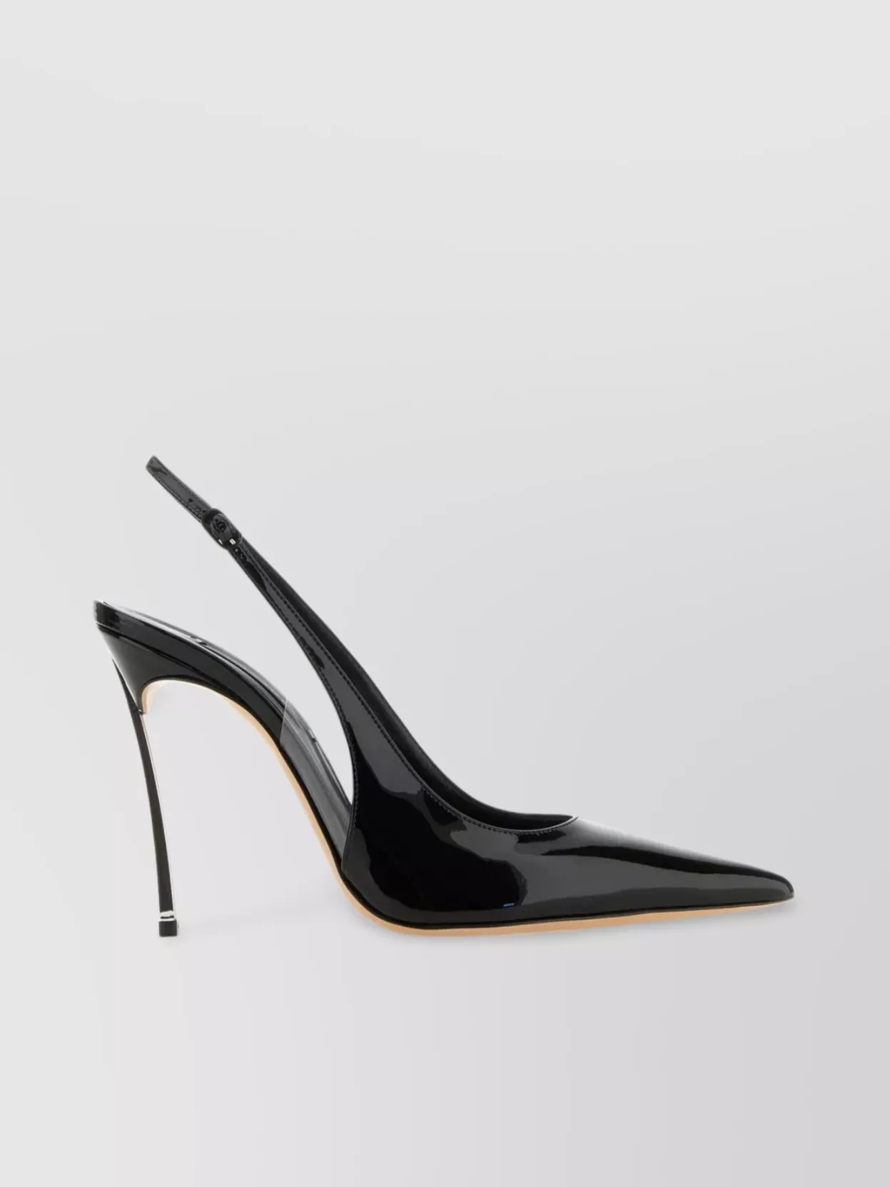Shop Casadei Tiffany Leather Pointed Pumps