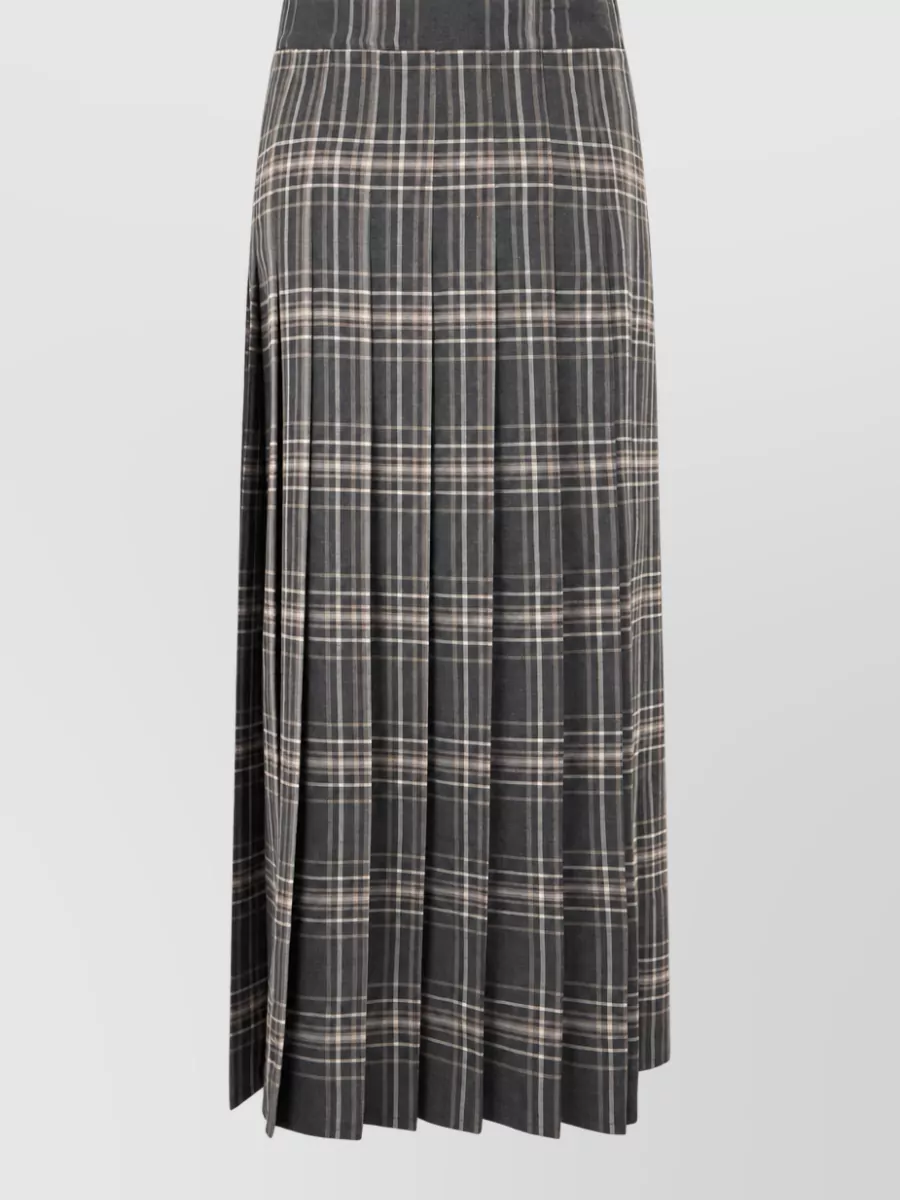 Weekend Max Mara wool blend pleated maxi skirt