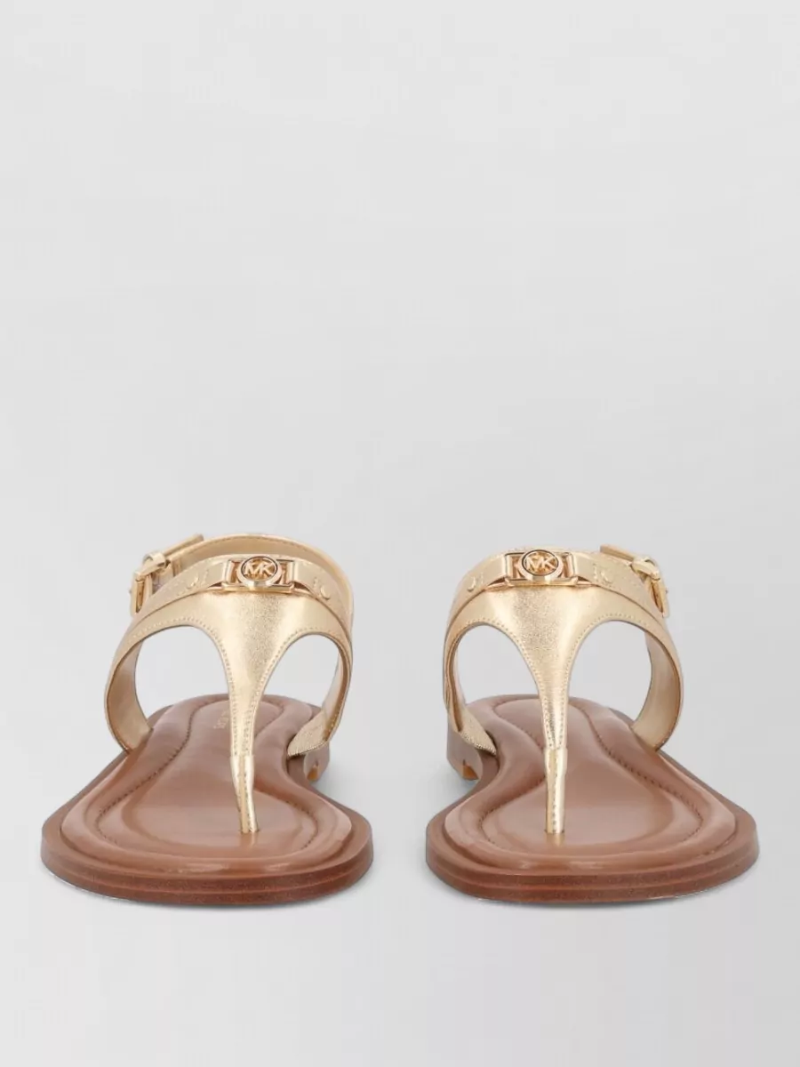 Michael Kors leather slide sandals