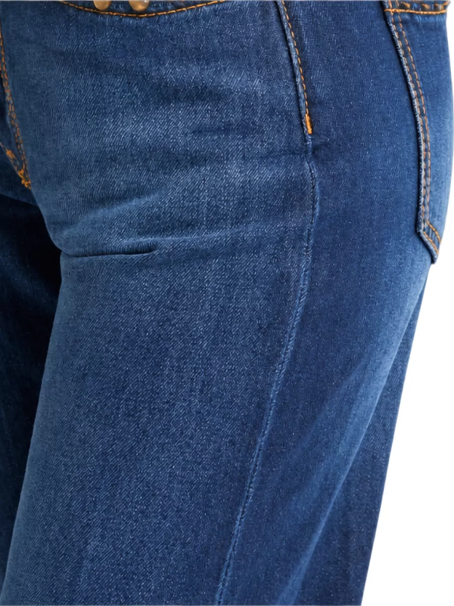 Etro Studded Straight-Leg Jeans