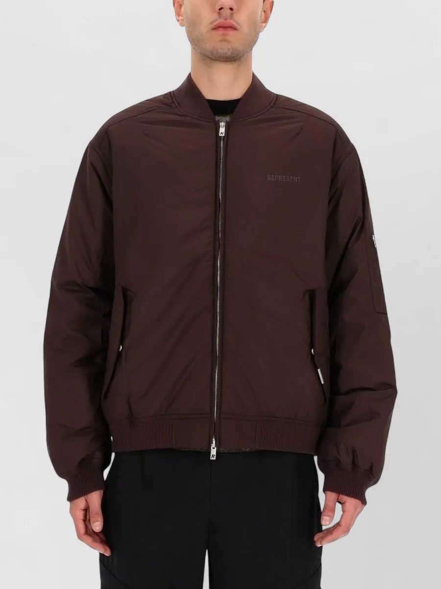Represent Padded boxy-fit bomber jacket