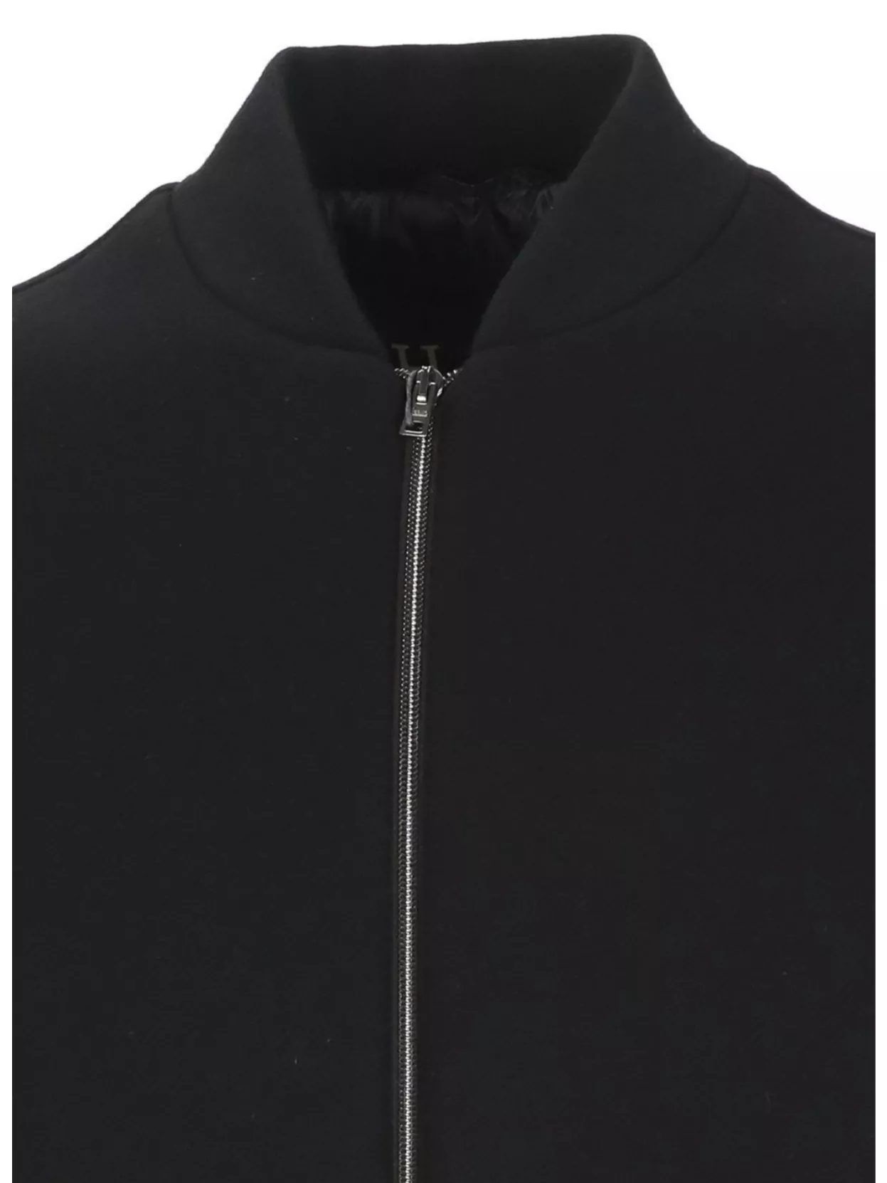 Herno Ribbed Collar Bomber Jacket And Pockets