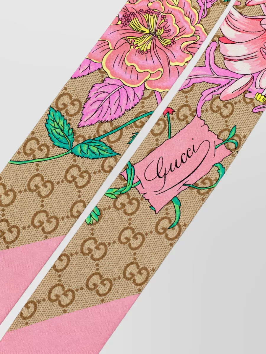Gucci silk printed scarf