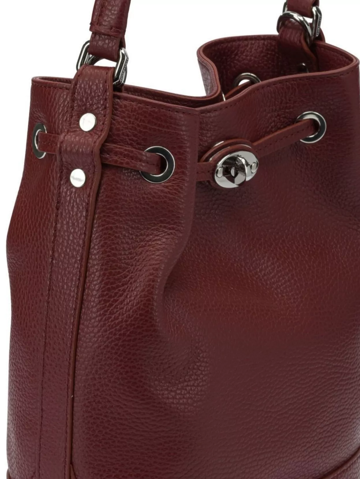 Zanellato Textured Leather Shoulder Bags With Adjustable Strap