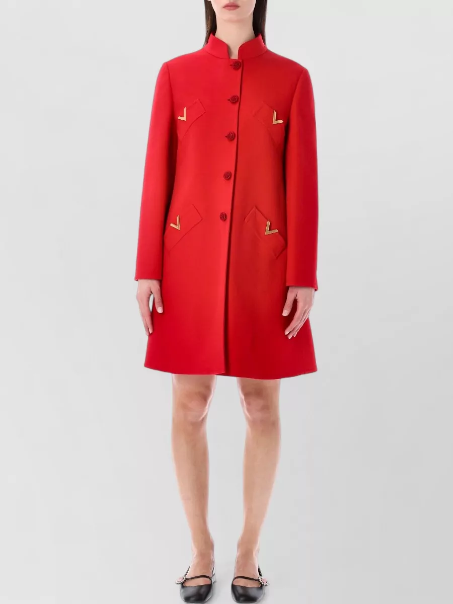 Valentino Garavani Cashmere Wool Single-Breasted Coat