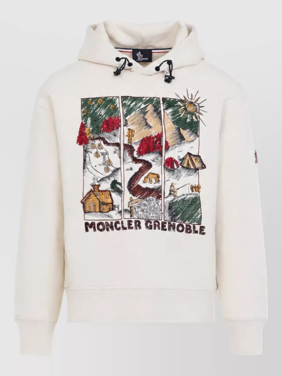 Moncler Grenoble graphic hoodie