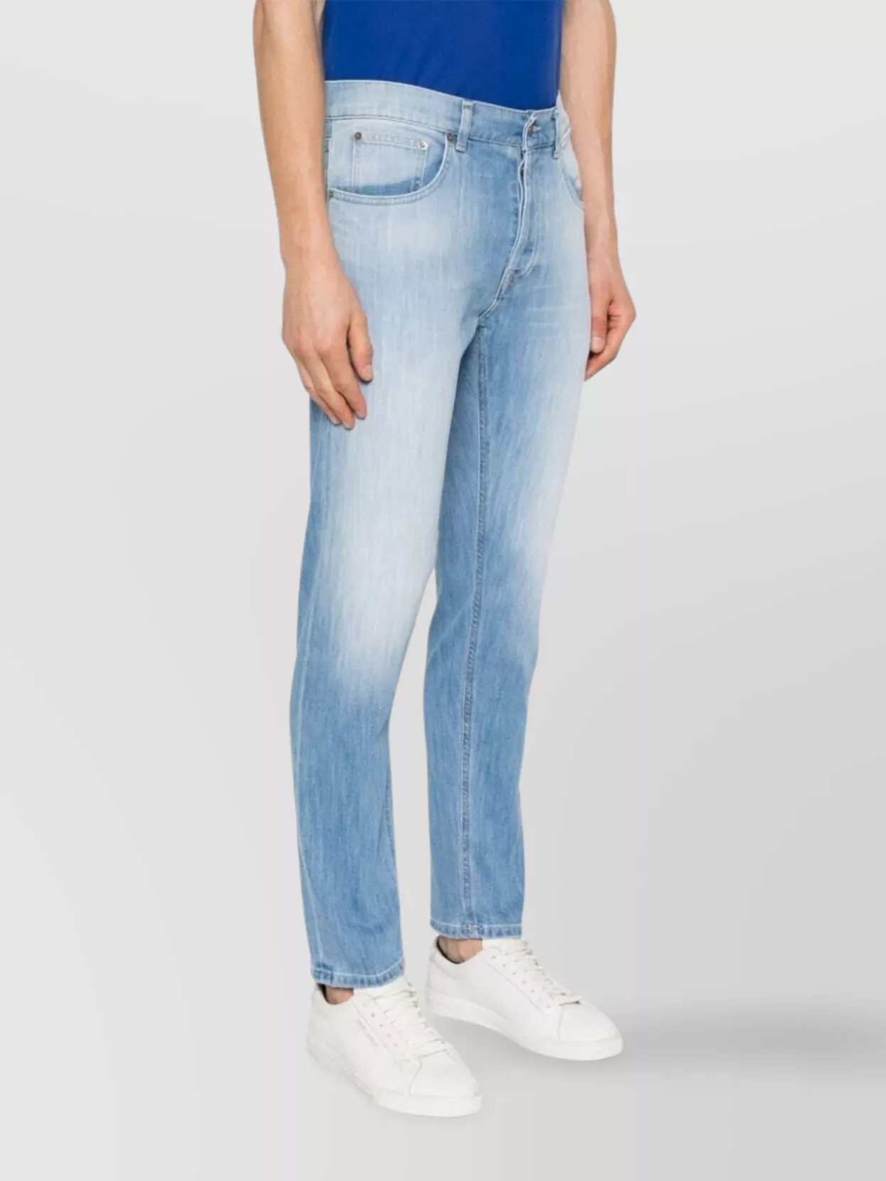 Dondup Faded Five-Pocket Jeans With Belt Loops