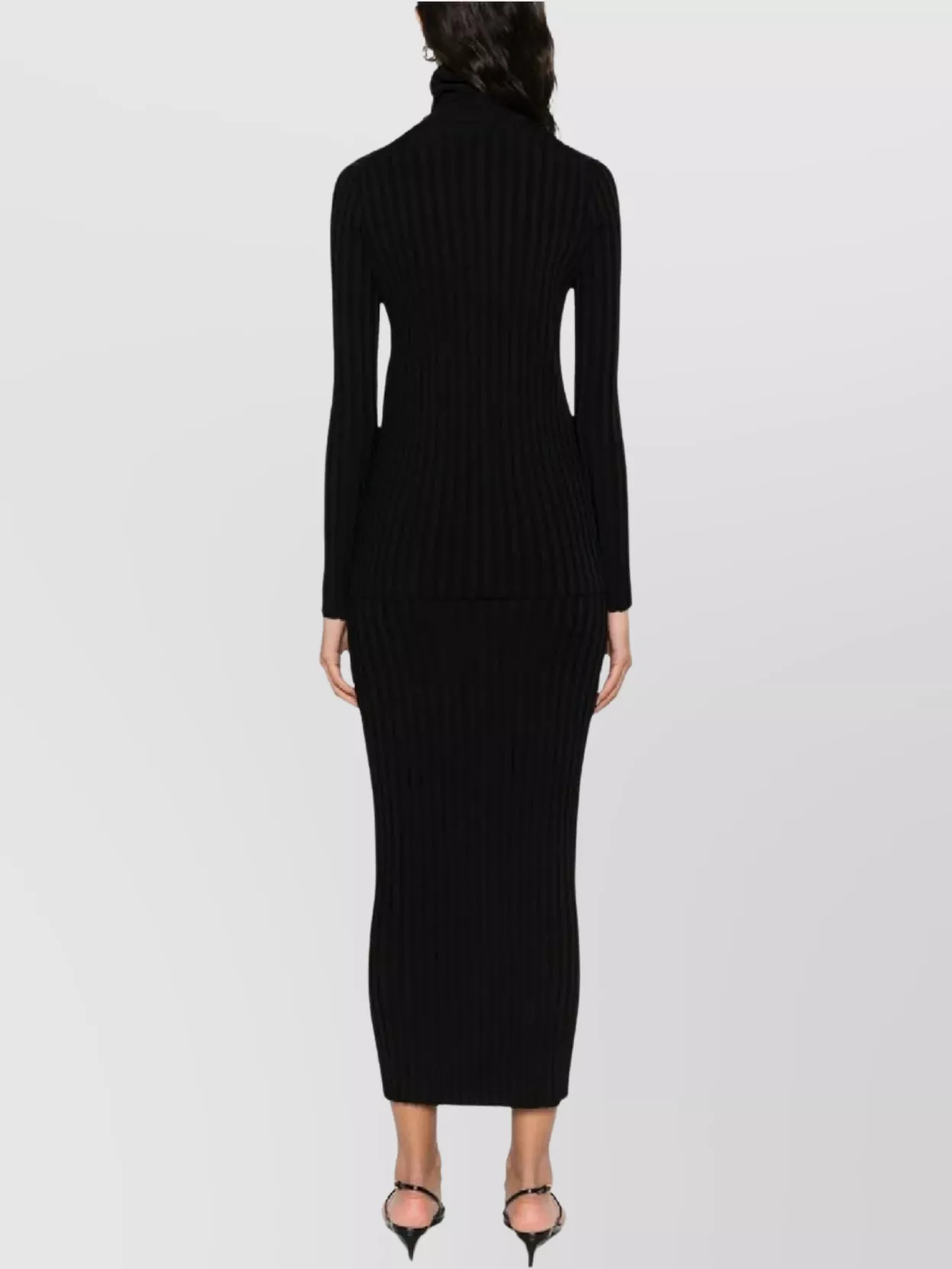 Fabiana Filippi Knitwear Turtleneck Ribbed Texture Long Sleeves