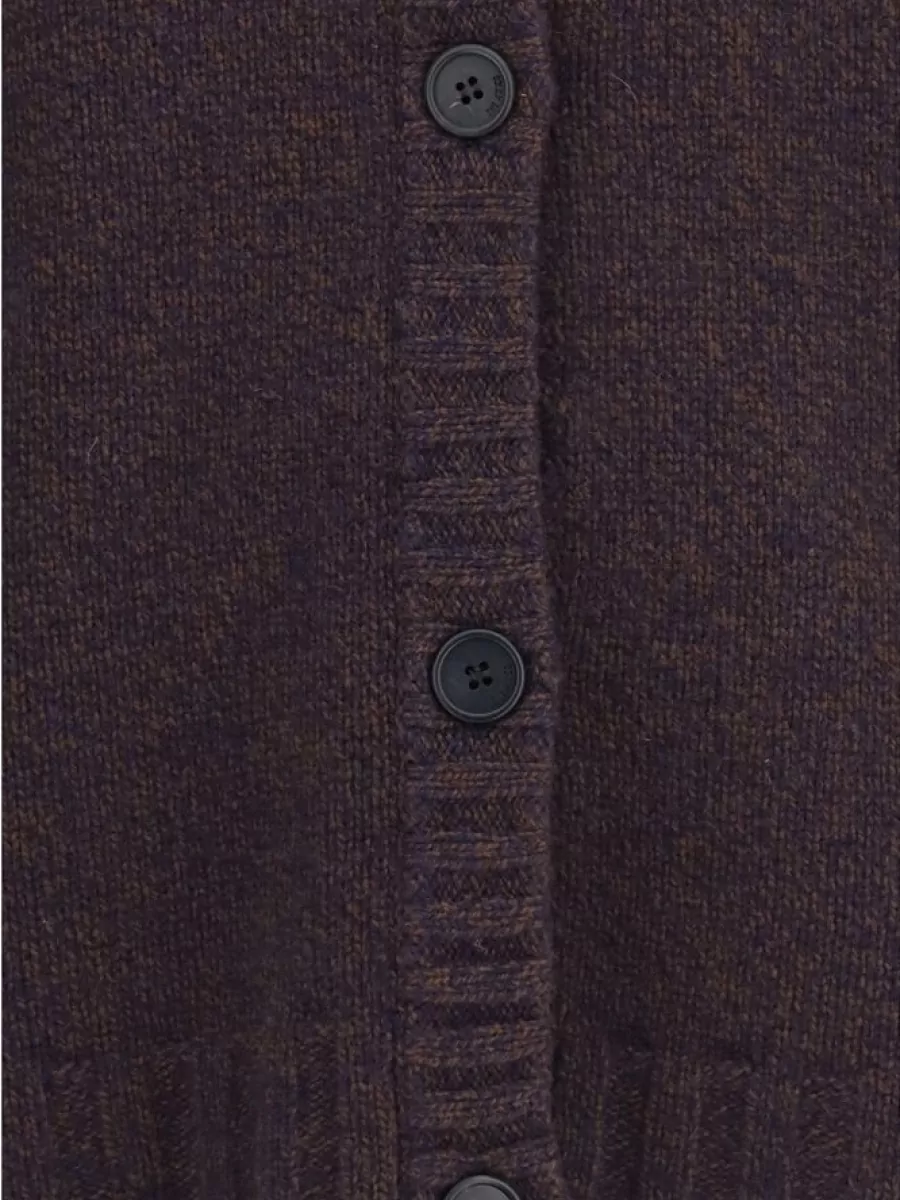 The Attico Cashmere wool ribbed crewneck cardigan
