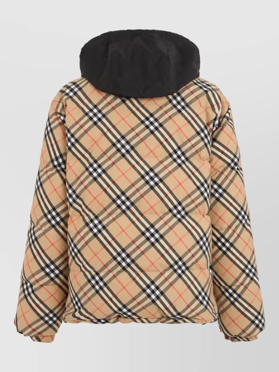 Burberry Check Reversible Hooded Down Jacket