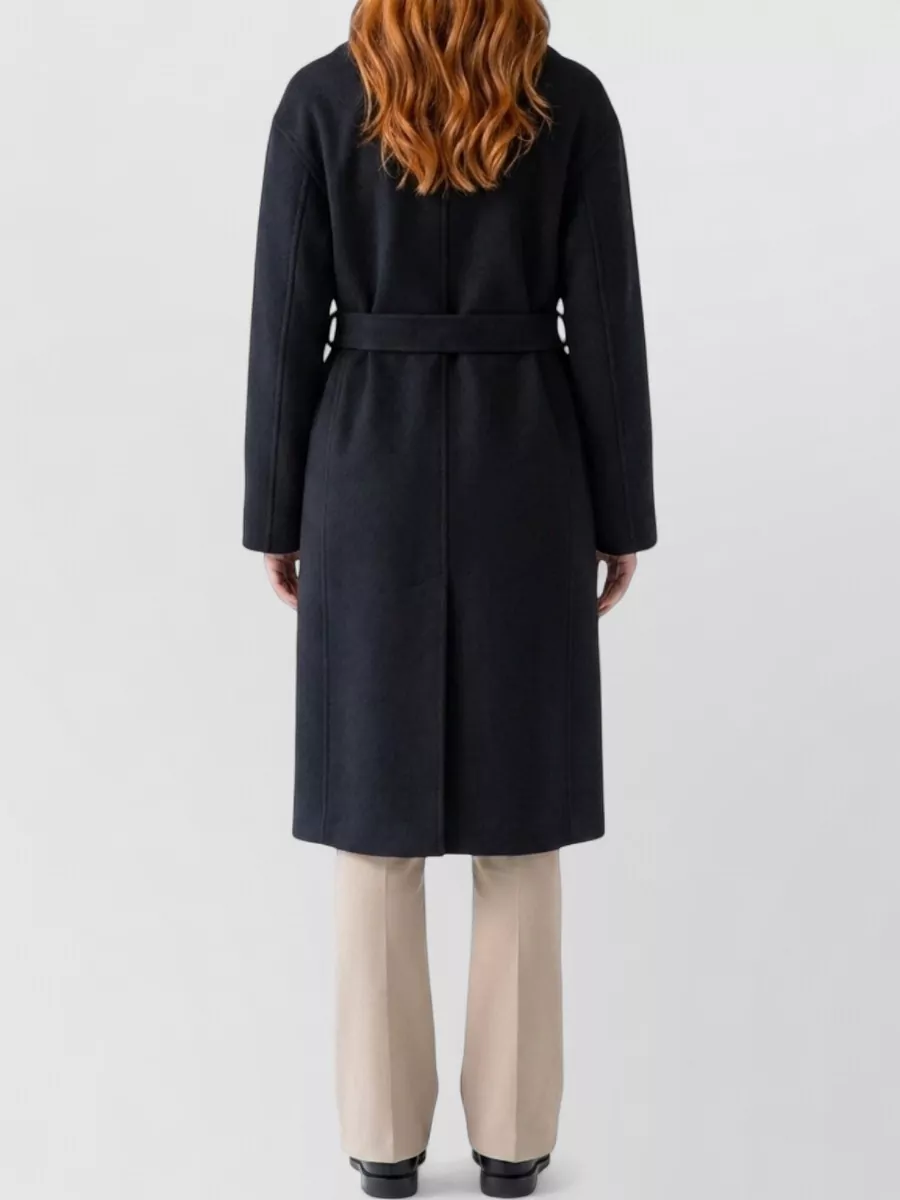 The Row Cashmere Blend Belted Midi Coat