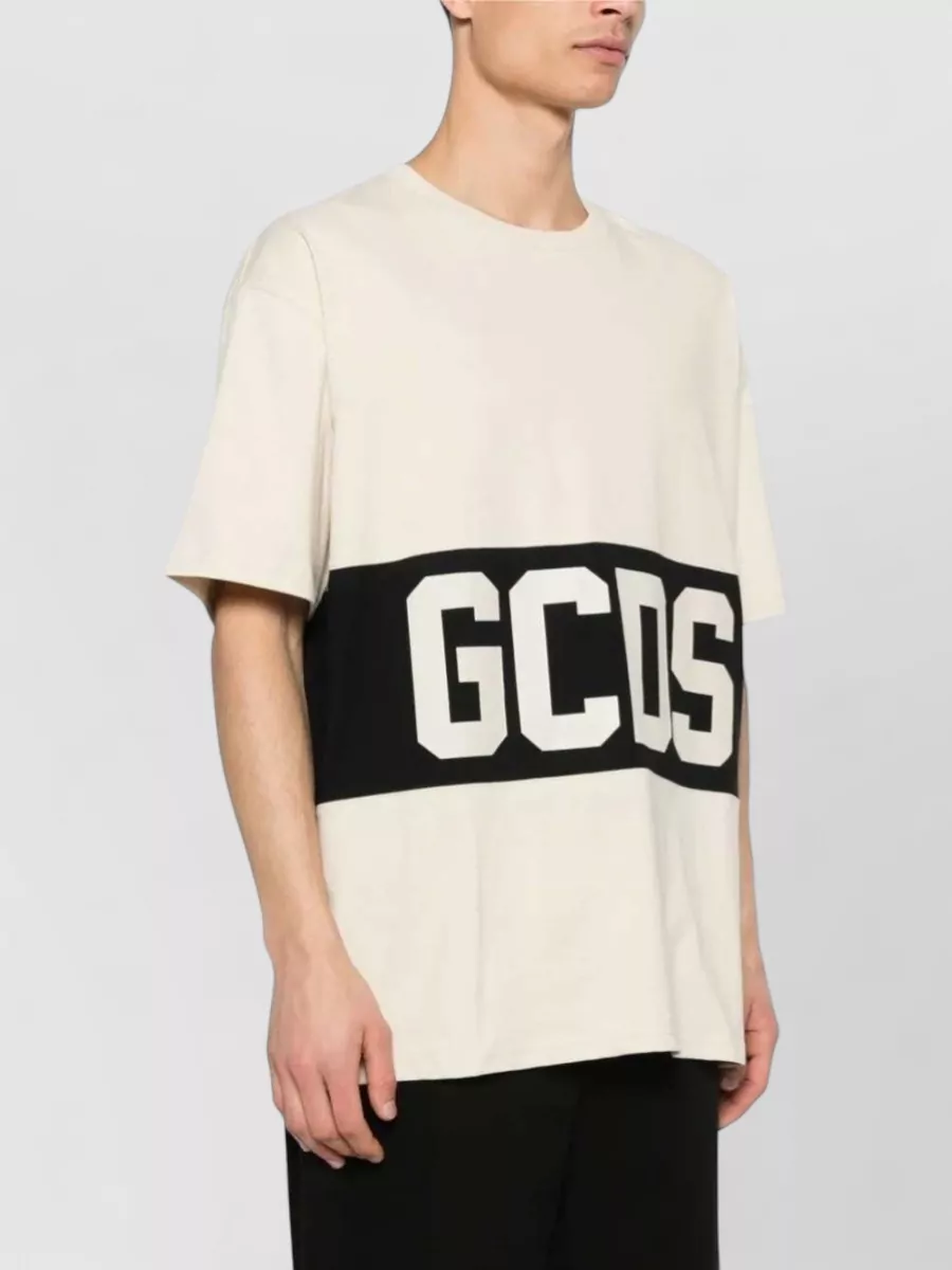 Gcds Striped Loose-Fit Cotton T-Shirt