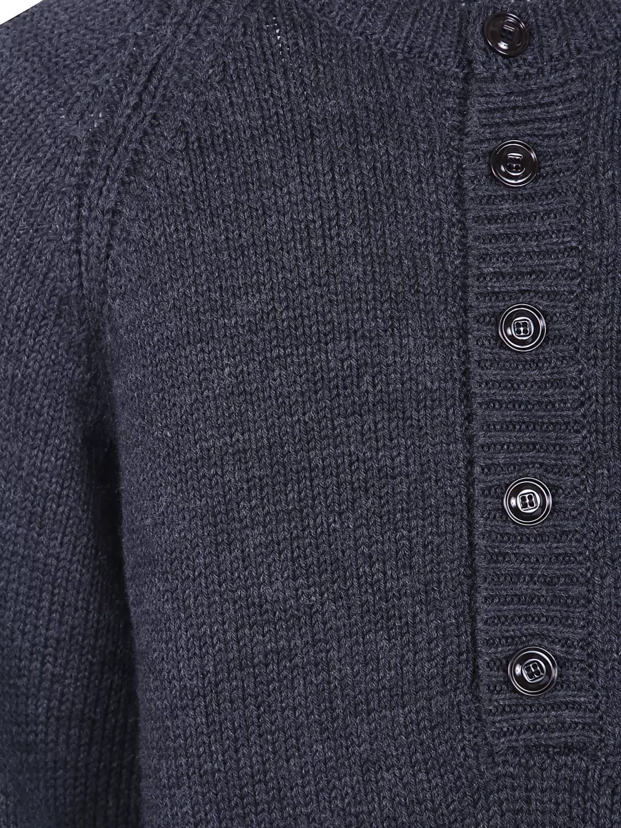 Our Legacy Merino Wool Henley Sweater