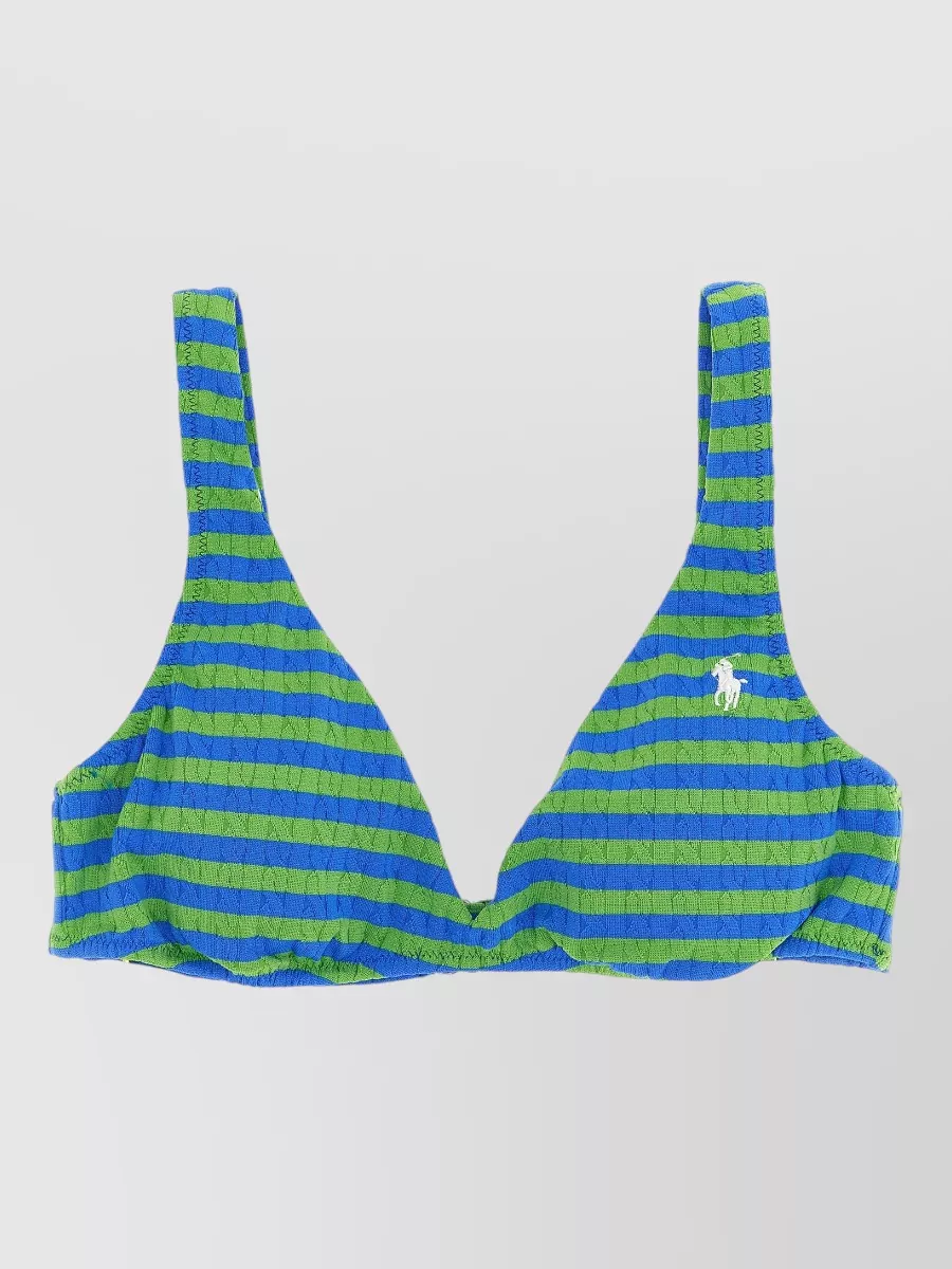 Polo Ralph Lauren Striped v-neck bikini top