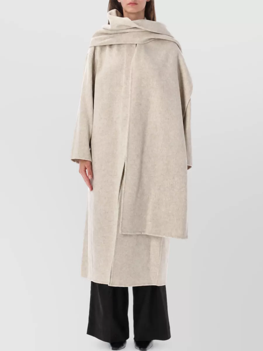 Soeur wool oversized mid calf coat