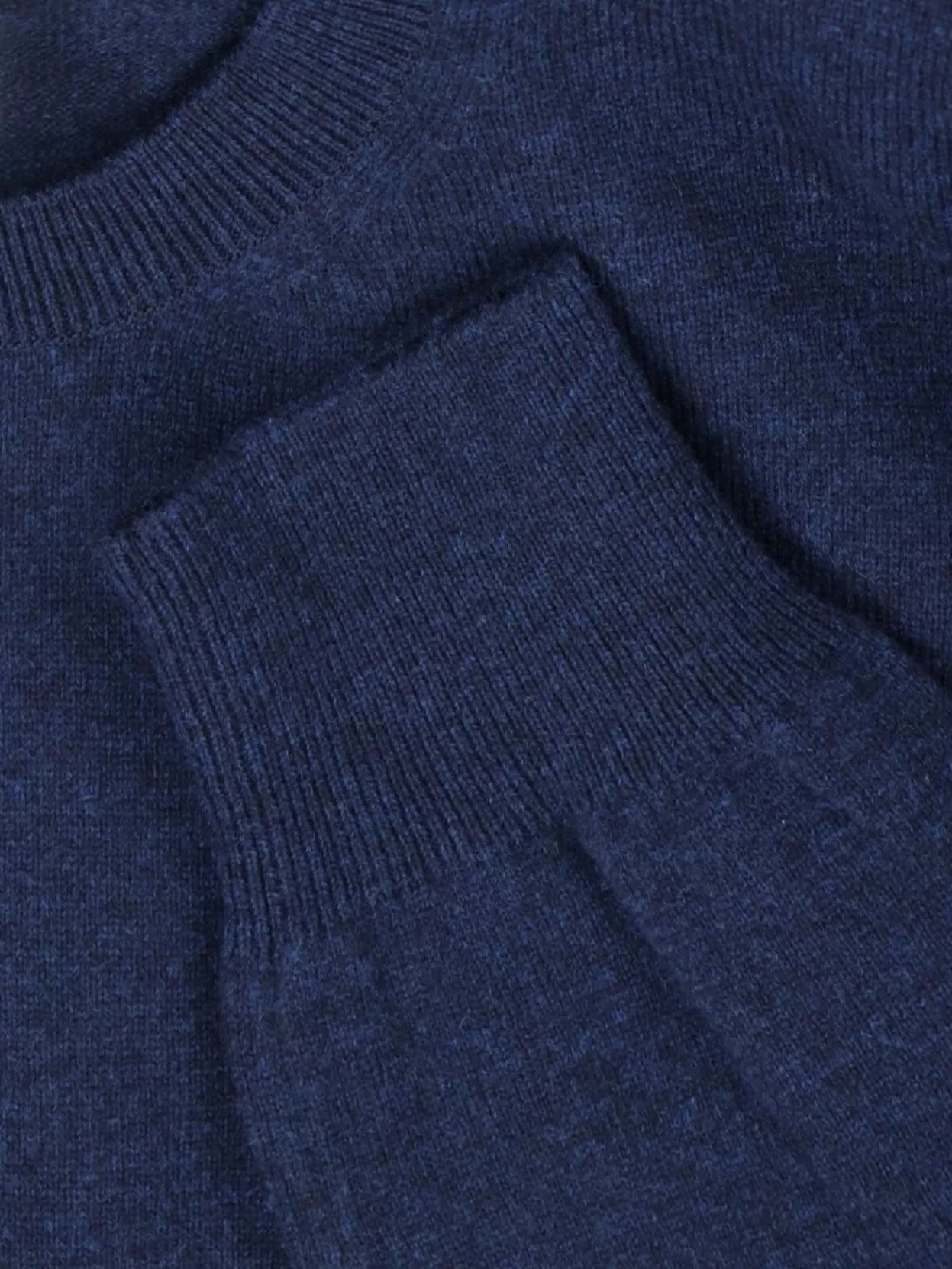 Comme Des Garçons Ribbed Crewneck Sweater Hem In Blue