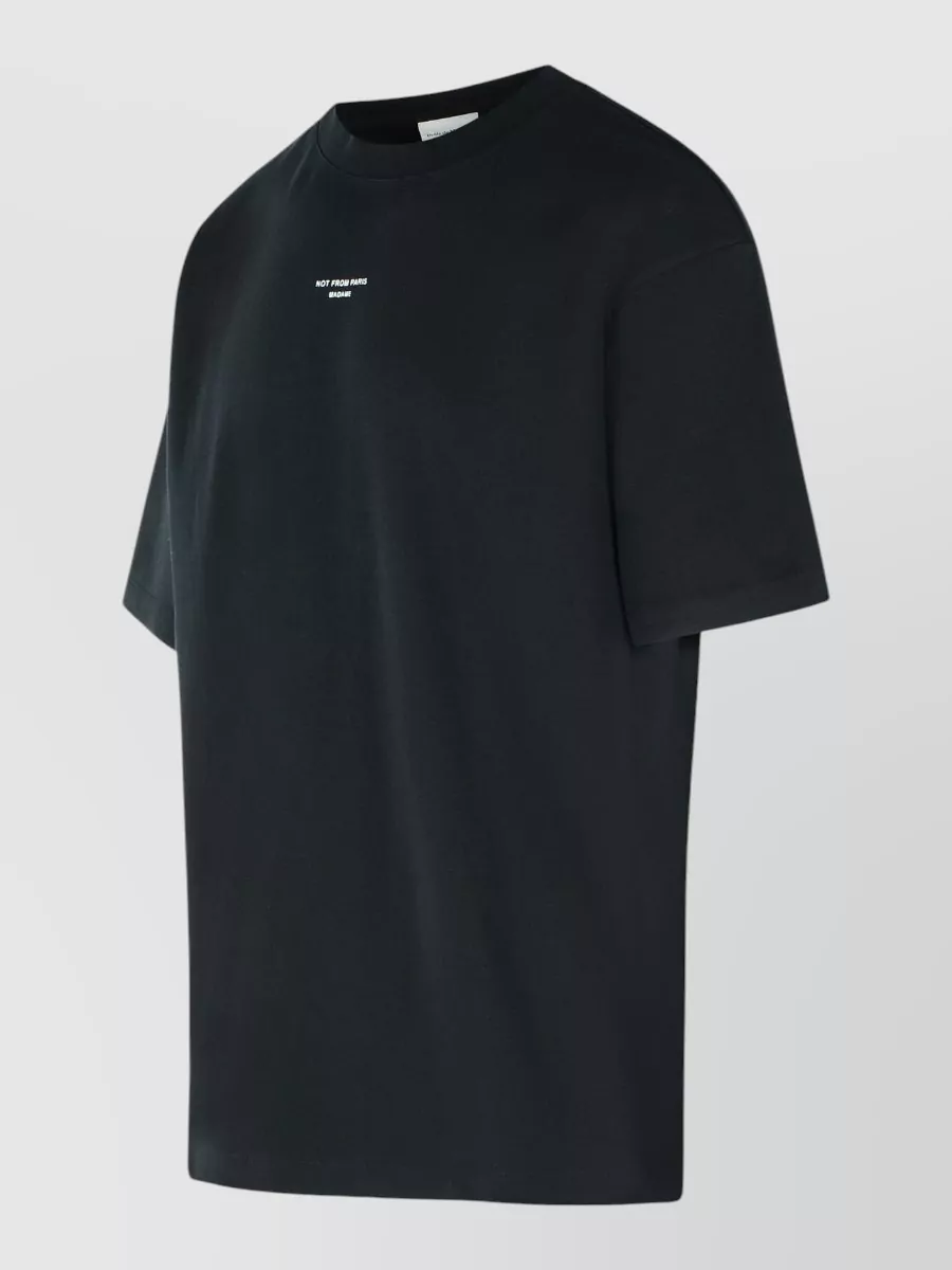 Drôle De Monsieur Cotton T Shirt Short Sleeves Crew Neck Print