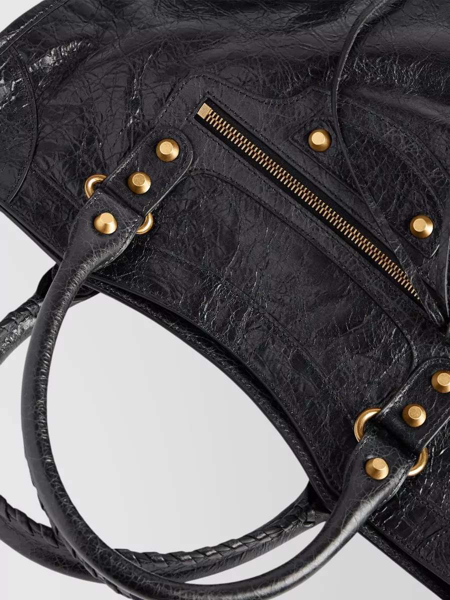 Balenciaga Le City Medium Leather Shoulder Bag