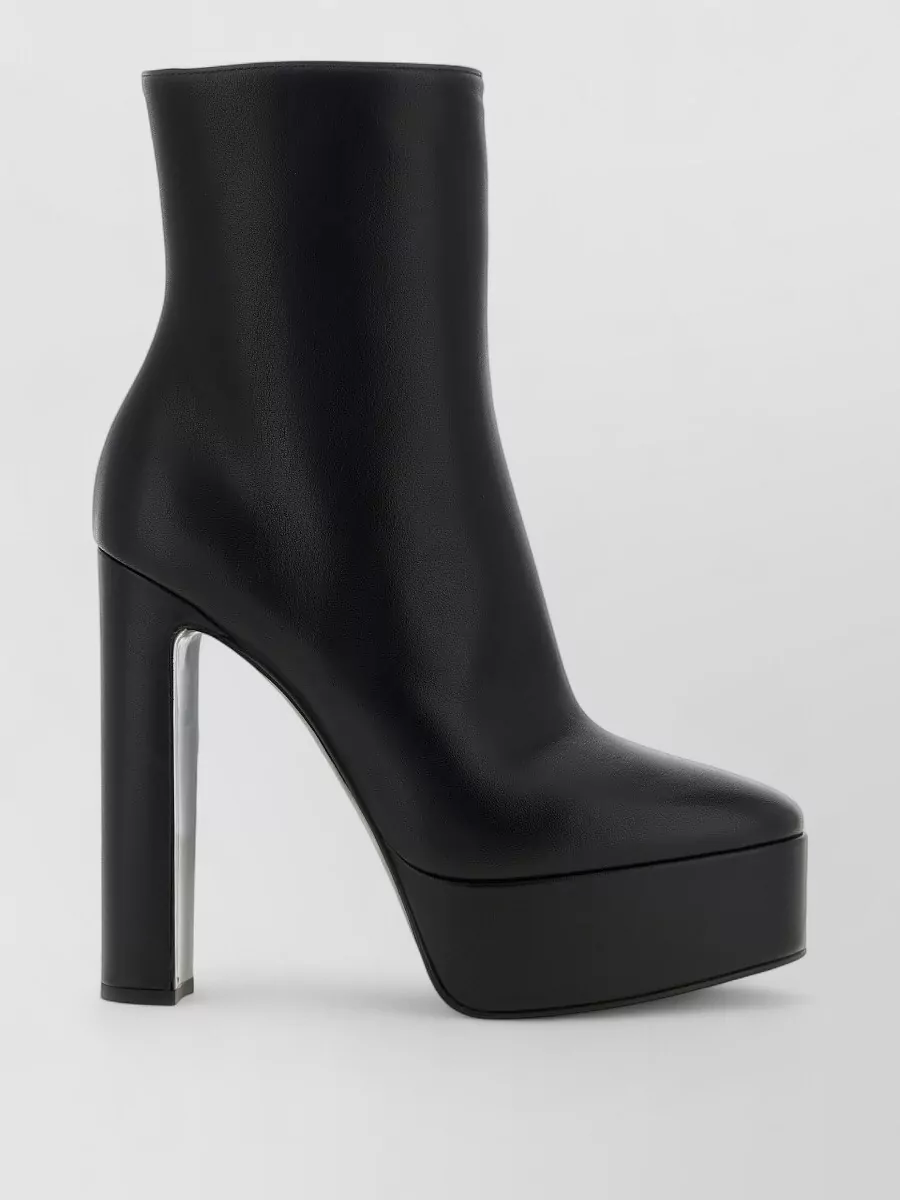 Le Silla Leather Platform Ankle Boots