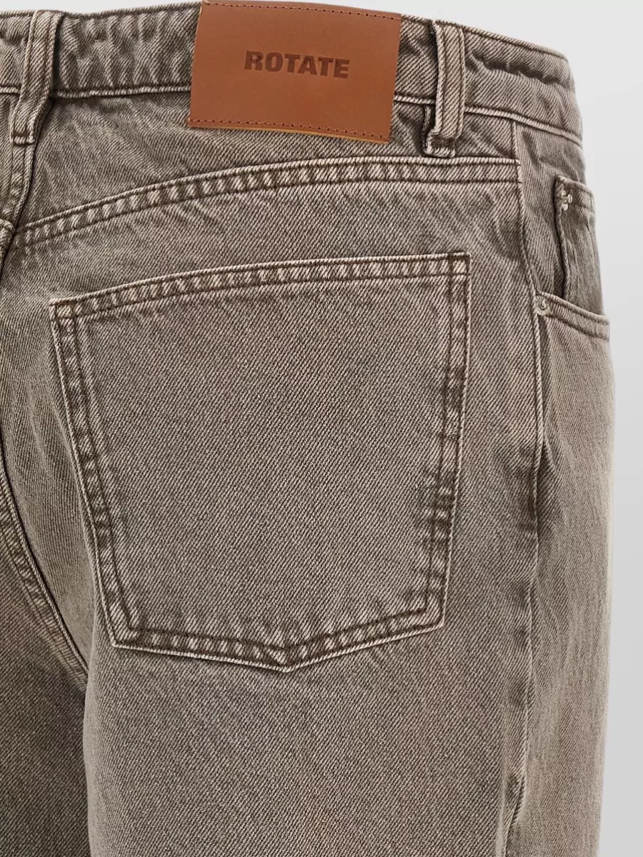 Rotate Birger Christensen Denim Straight-Leg Jeans
