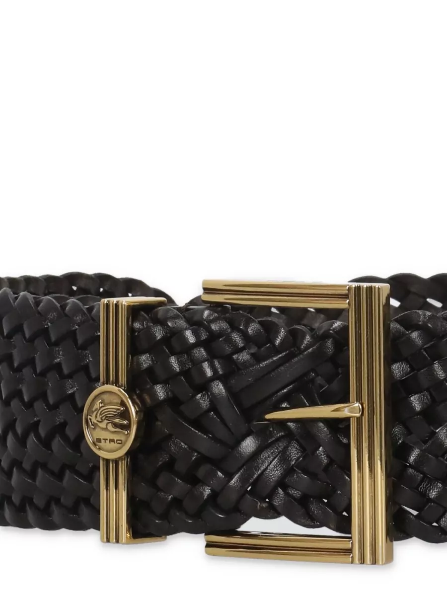 Etro Braided Leather Belt