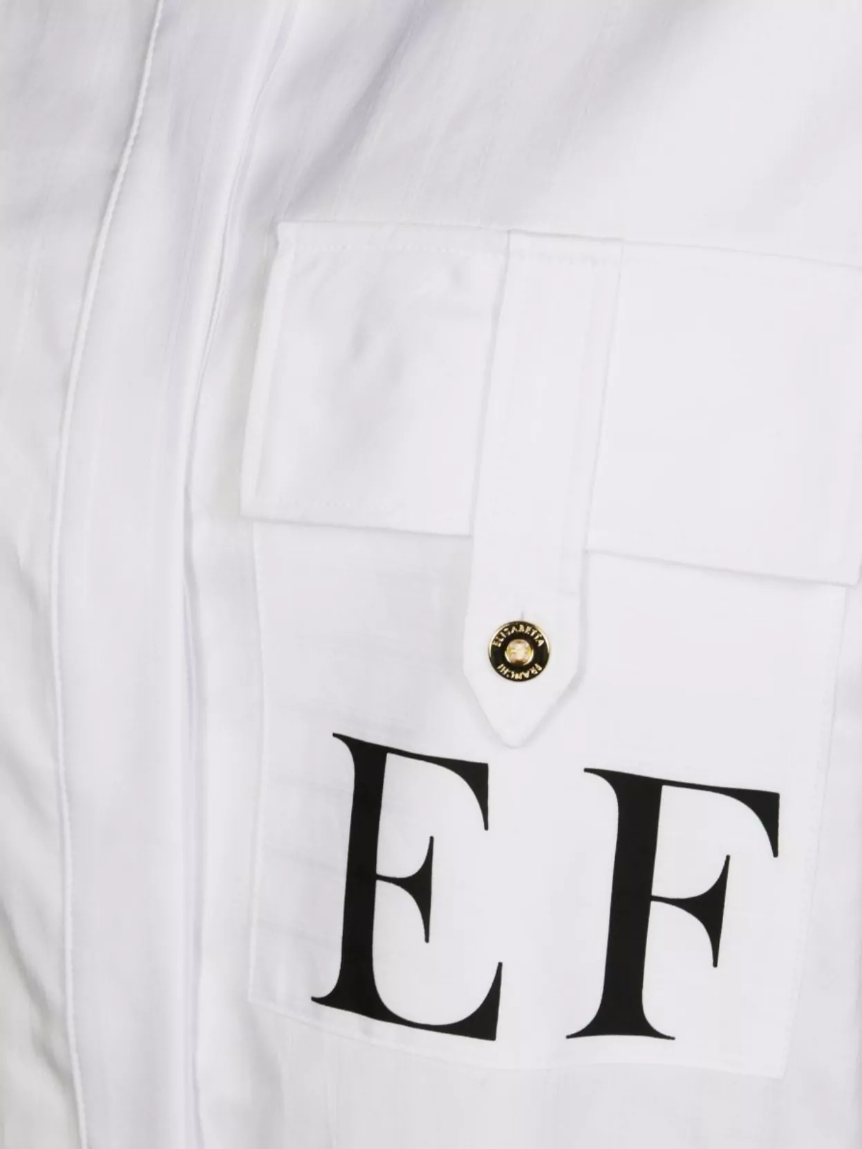 Elisabetta Franchi Button Cuff Shirt Featuring Front Pocket