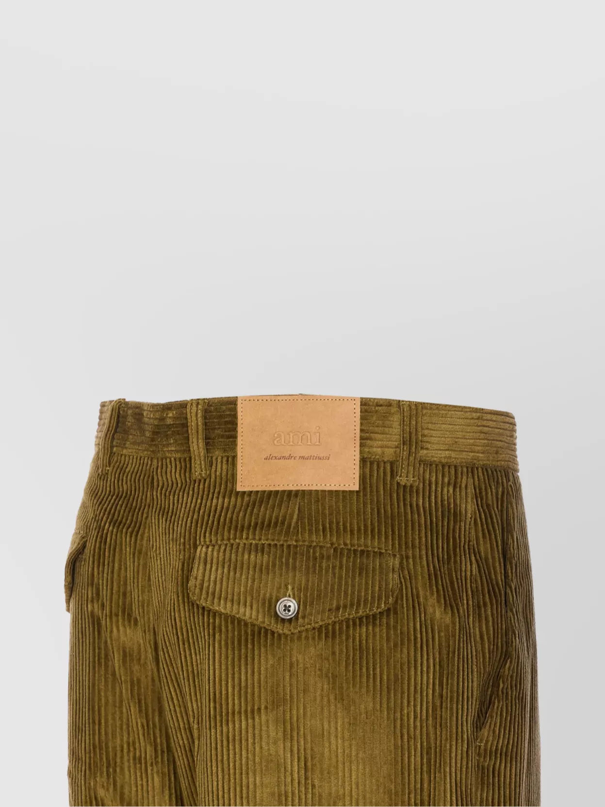 Ami Paris Trousers Corduroy Velvet Effect