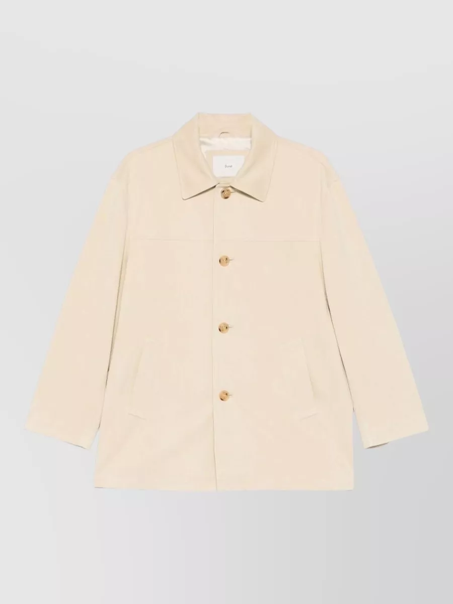 Dunst single breasted vegan leather coat
