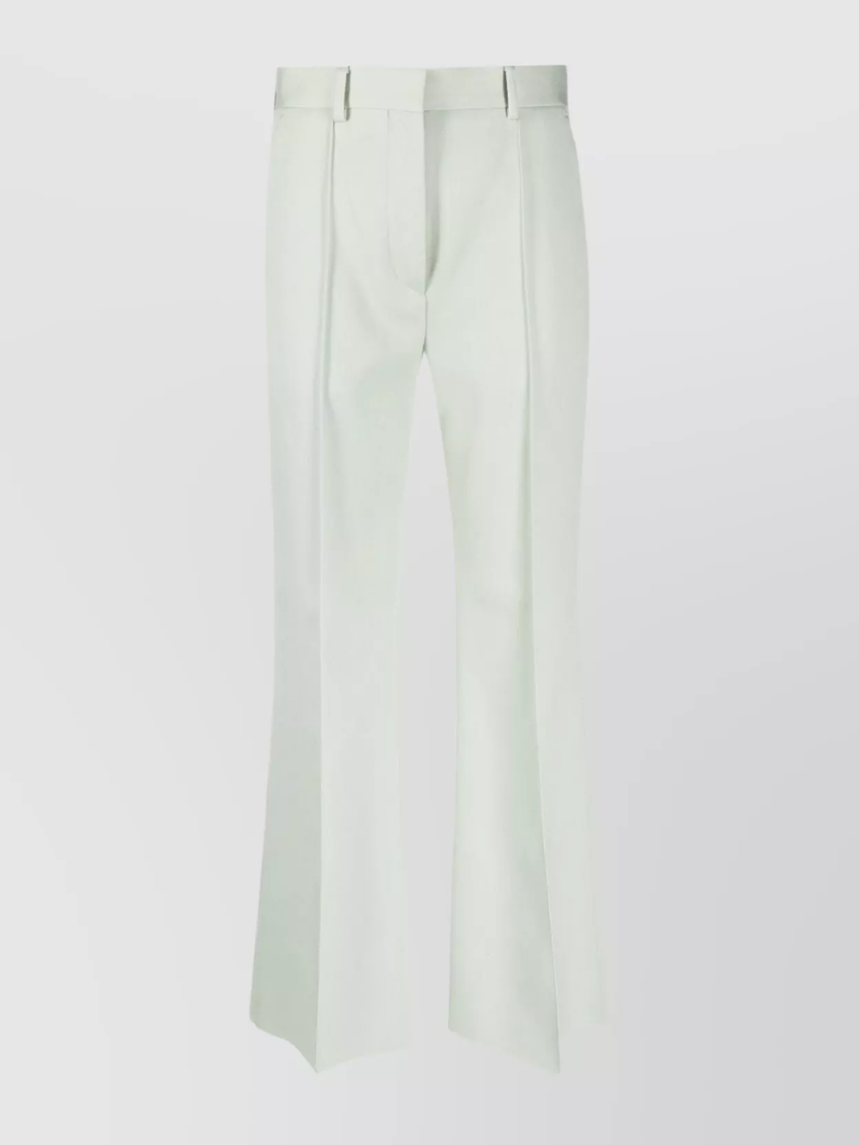 Shop Lanvin Tailored High-waisted Cropped Flared Trousers In Pastel