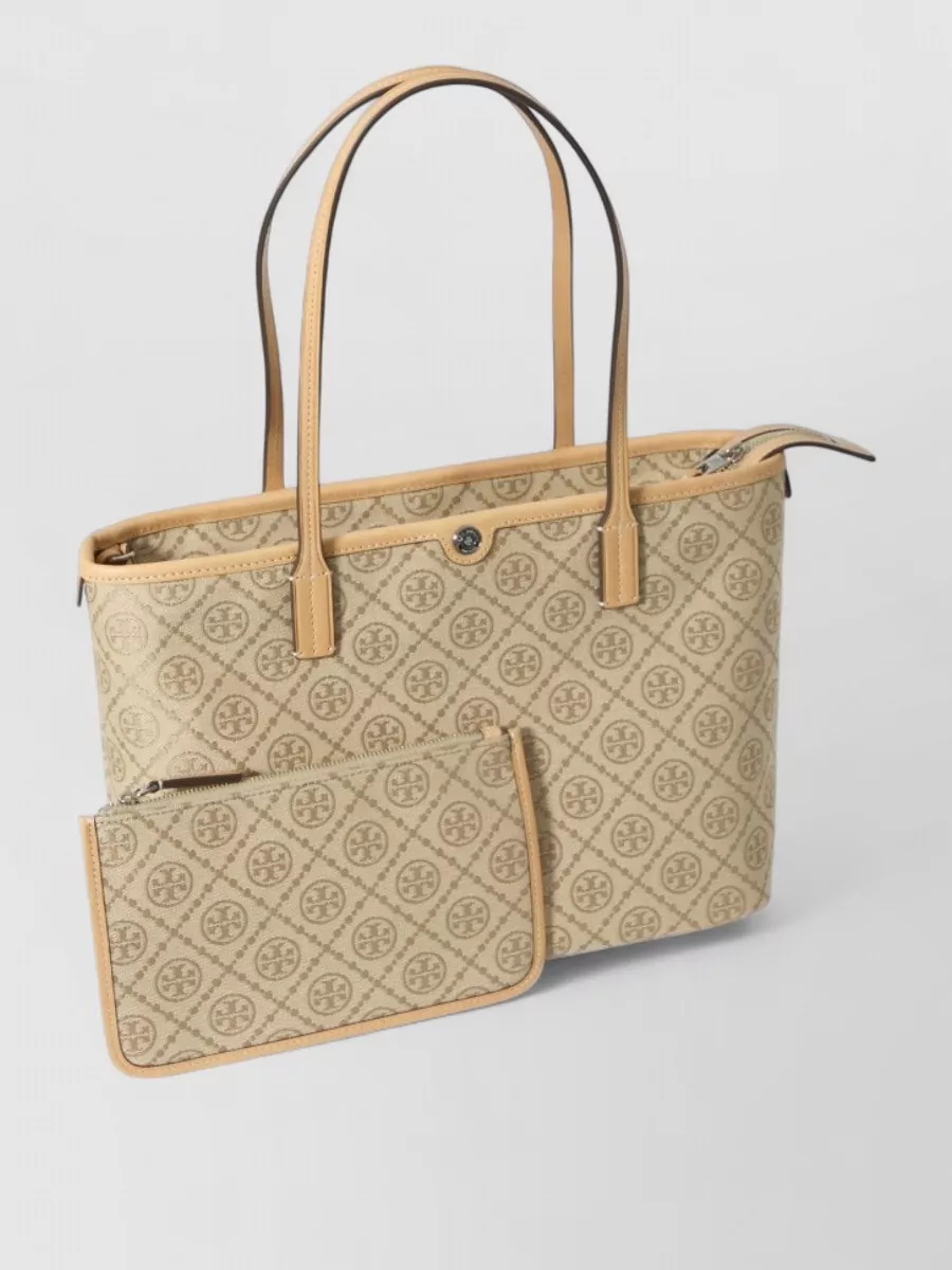 Tory Burch T monogram small jacquard tote bag
