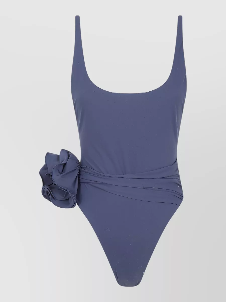 Magda Butrym Floral-Appliqué One-Piece Swimsuit