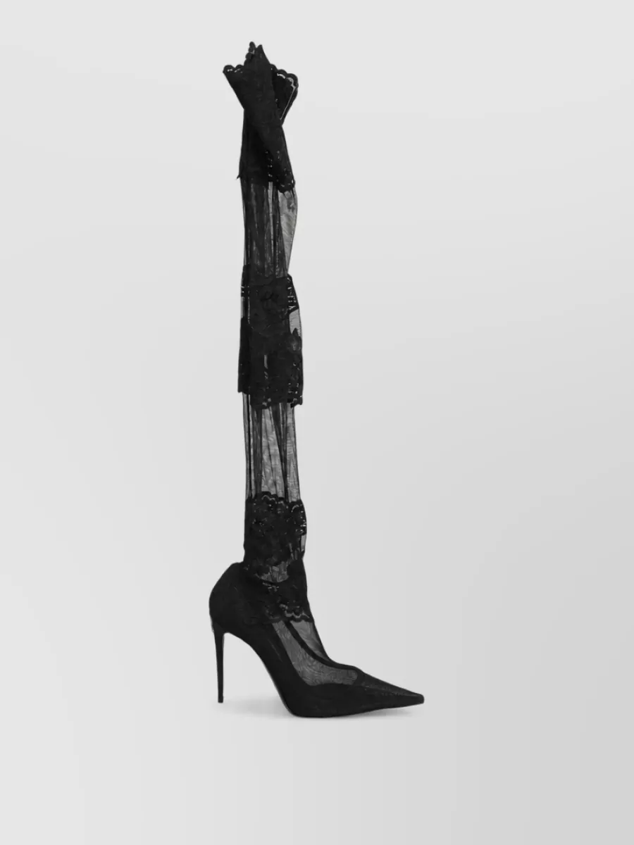 Dolce&Gabbana Over-The-Knee Sock Pumps