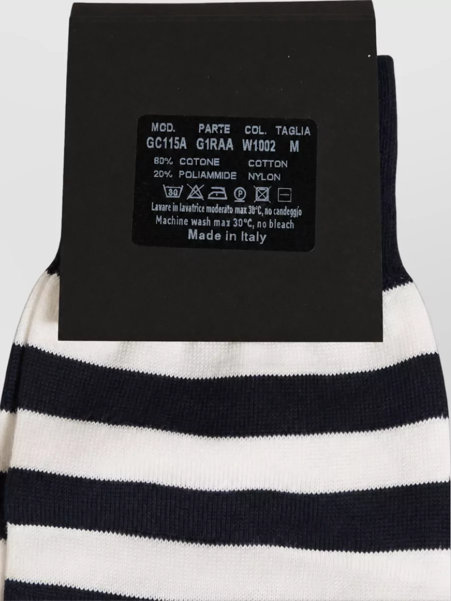 Dolce&Gabbana Striped Mid Calf Socks