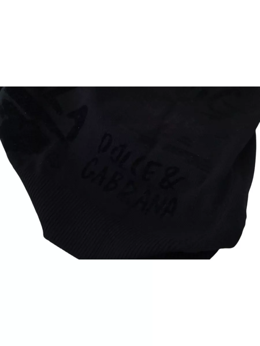 Dolce&Gabbana Wool Logo Pattern Crewneck Sweater