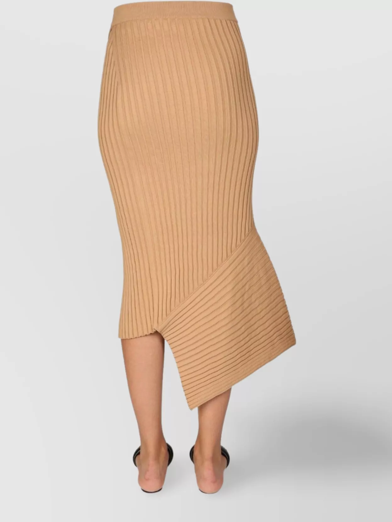 Stella Mccartney Asymmetric Rib-knit Wrap Skirt