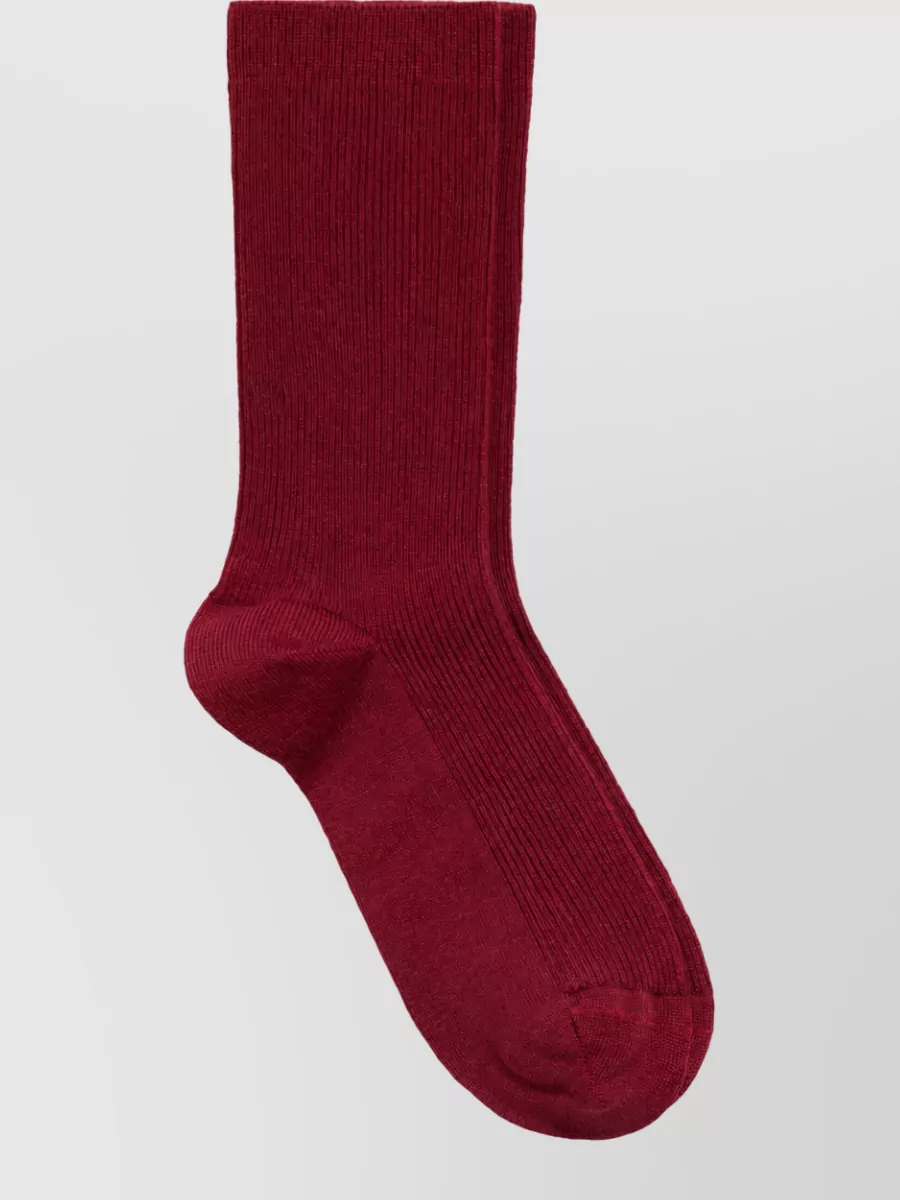 Balenciaga Ribbed Wool Knee-High Socks