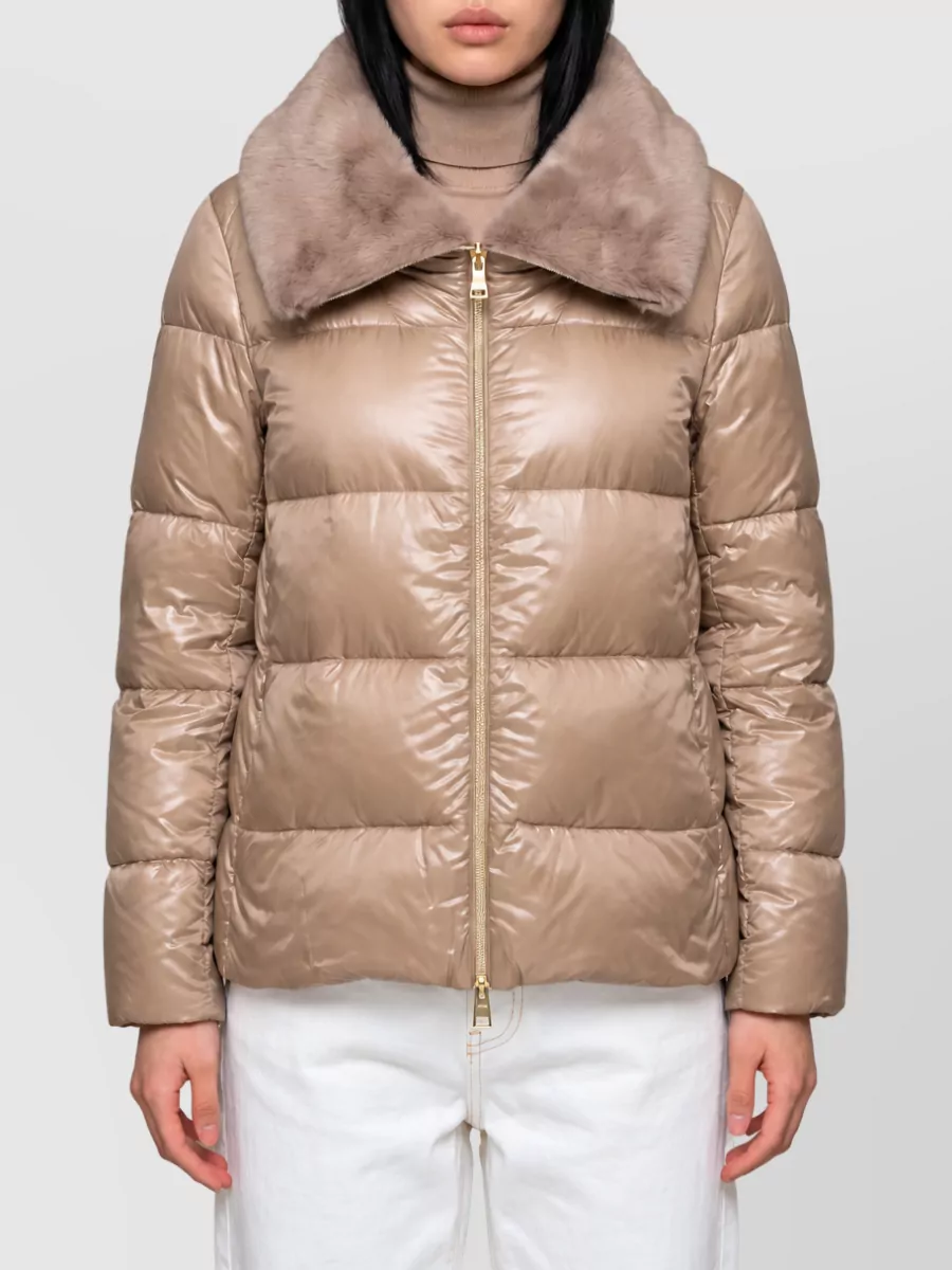Herno Down fur collar puffer jacket