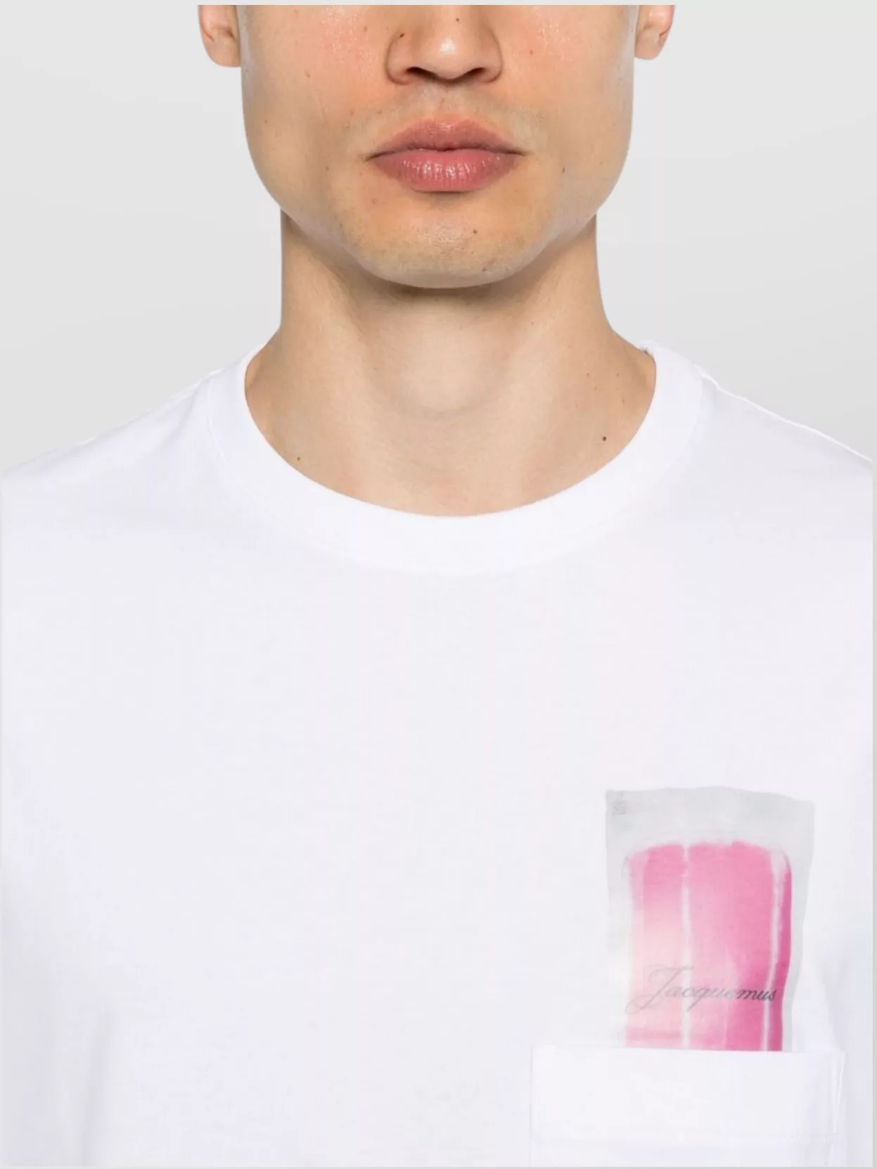 Jacquemus Pocketed Crew Neck Graphic Print T-Shirt