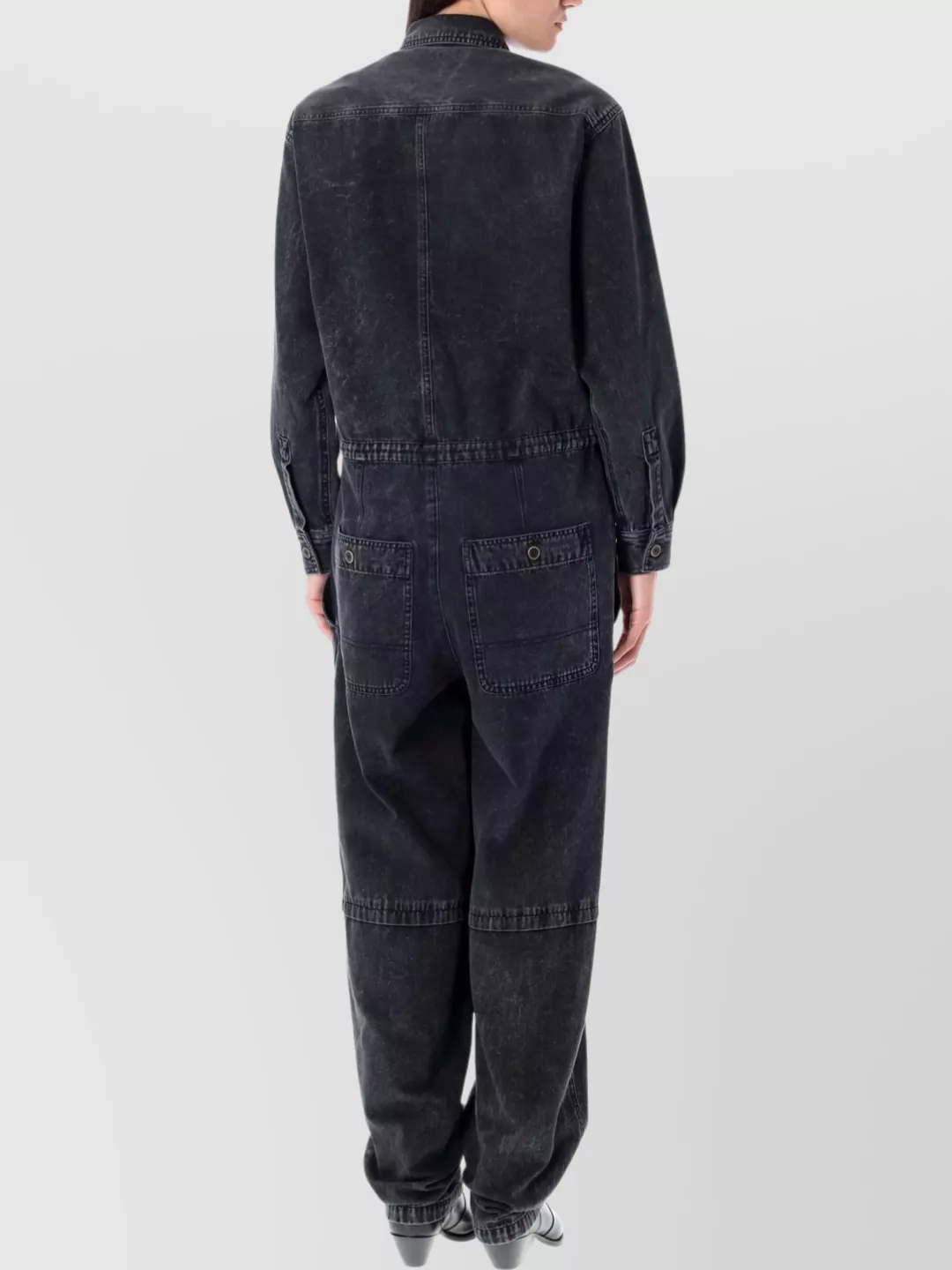 Isabel Marant Étoile Utility Jumpsuit With Pockets And Sleeves In Multi