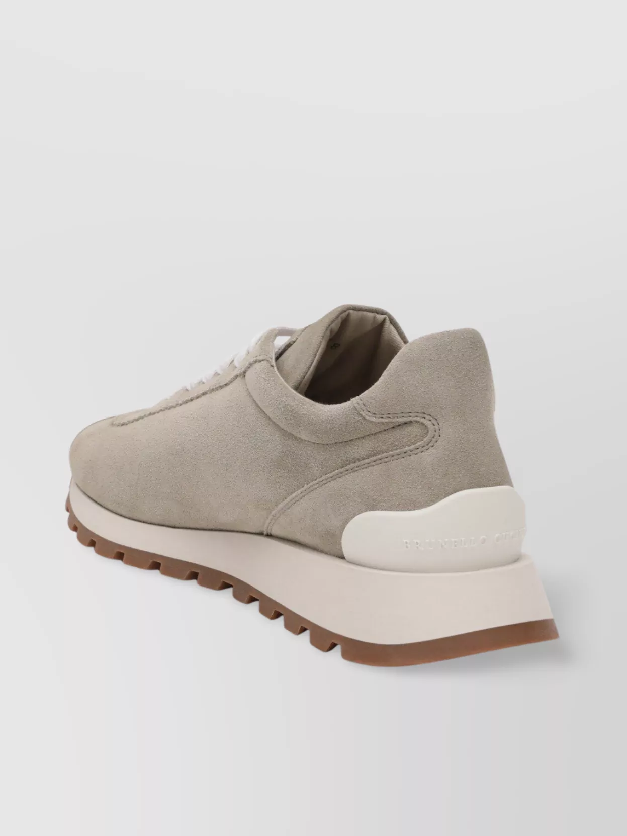 Brunello Cucinelli Suede Rubber Sole Sneakers