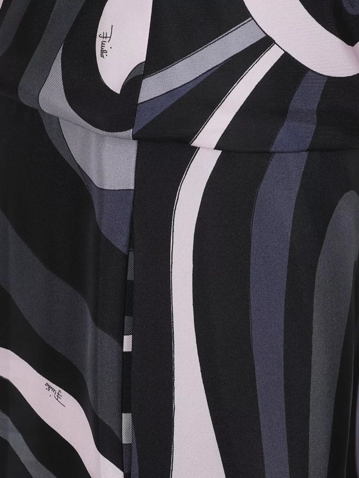 Pucci Long Halter Neck Silk Twill Dress