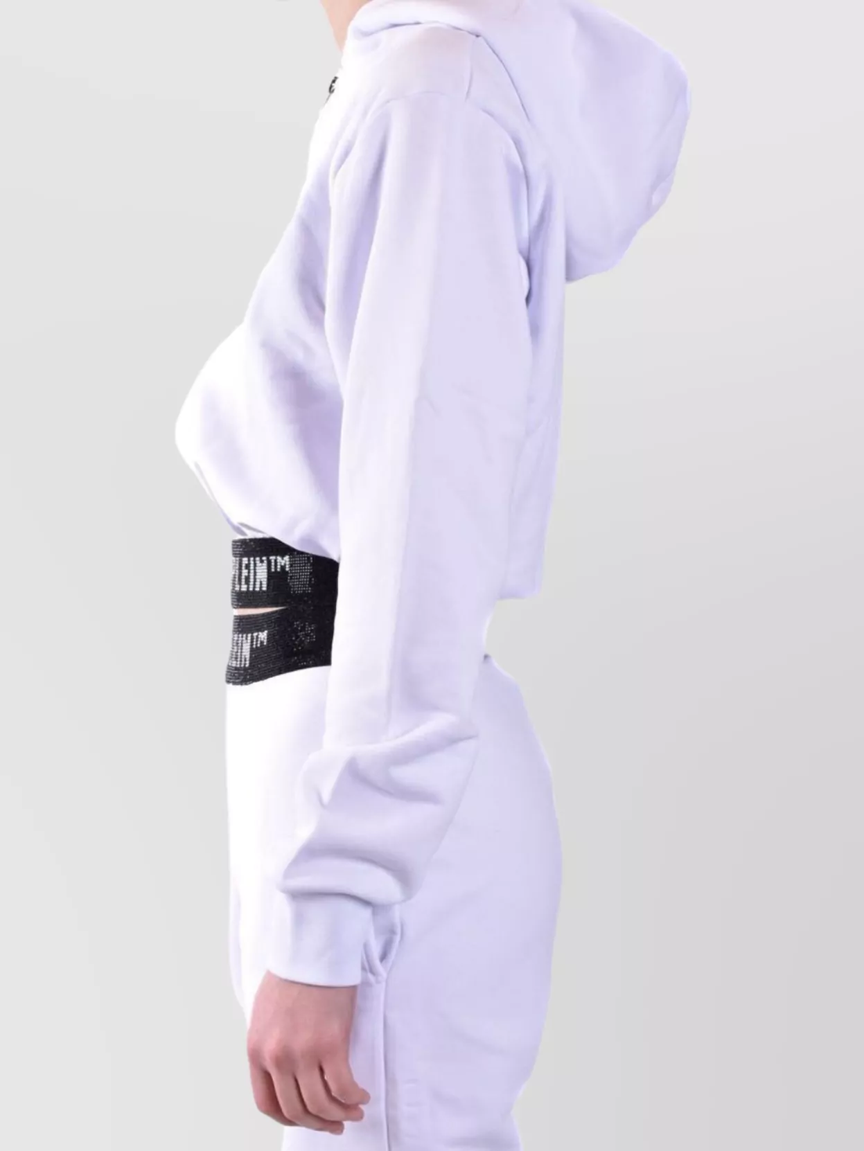 Philipp Plein Elastic Waistband Hooded Blazers In Purple