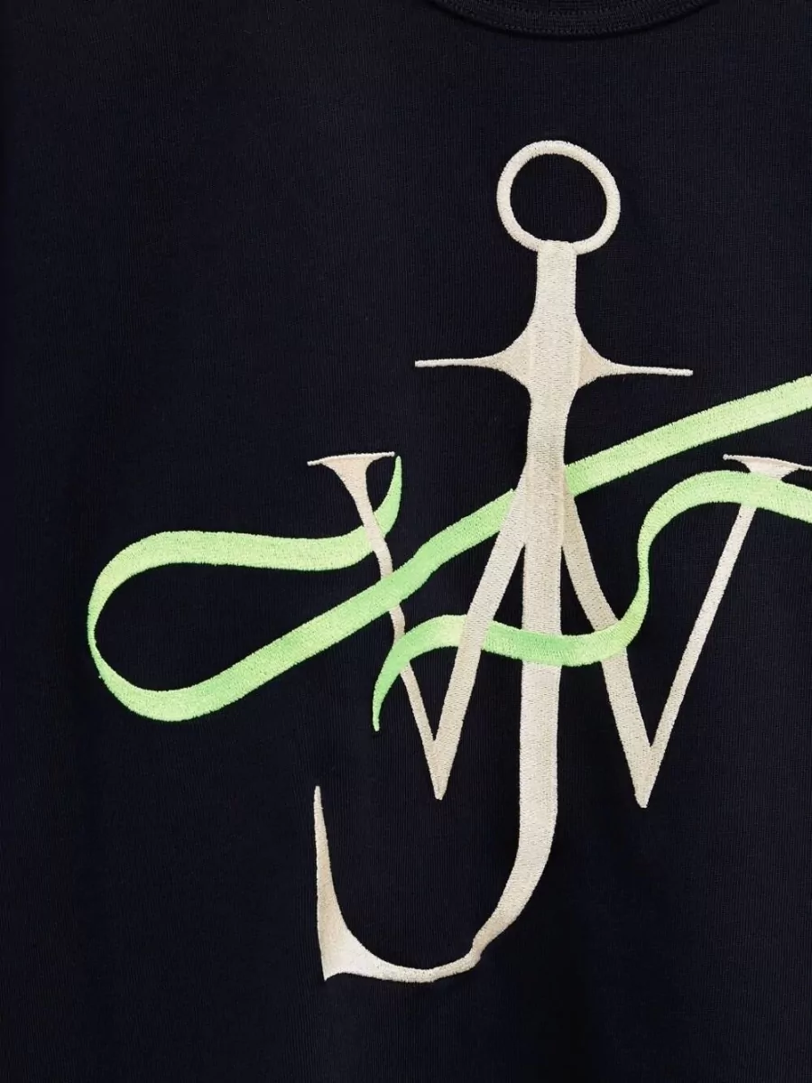 Jw Anderson Graphic Print Crew Neck Short Sleeve Top