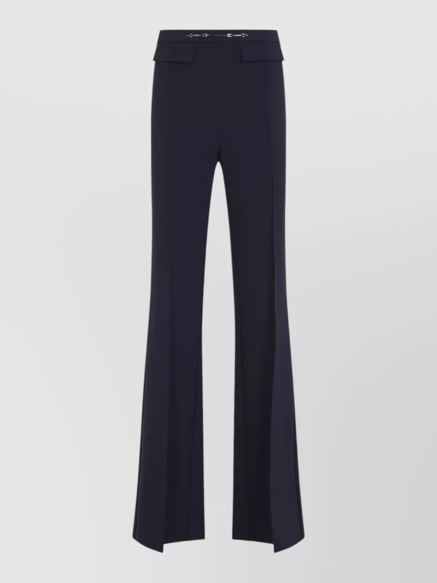 Elisabetta Franchi High-Rise Flared Suit Trousers