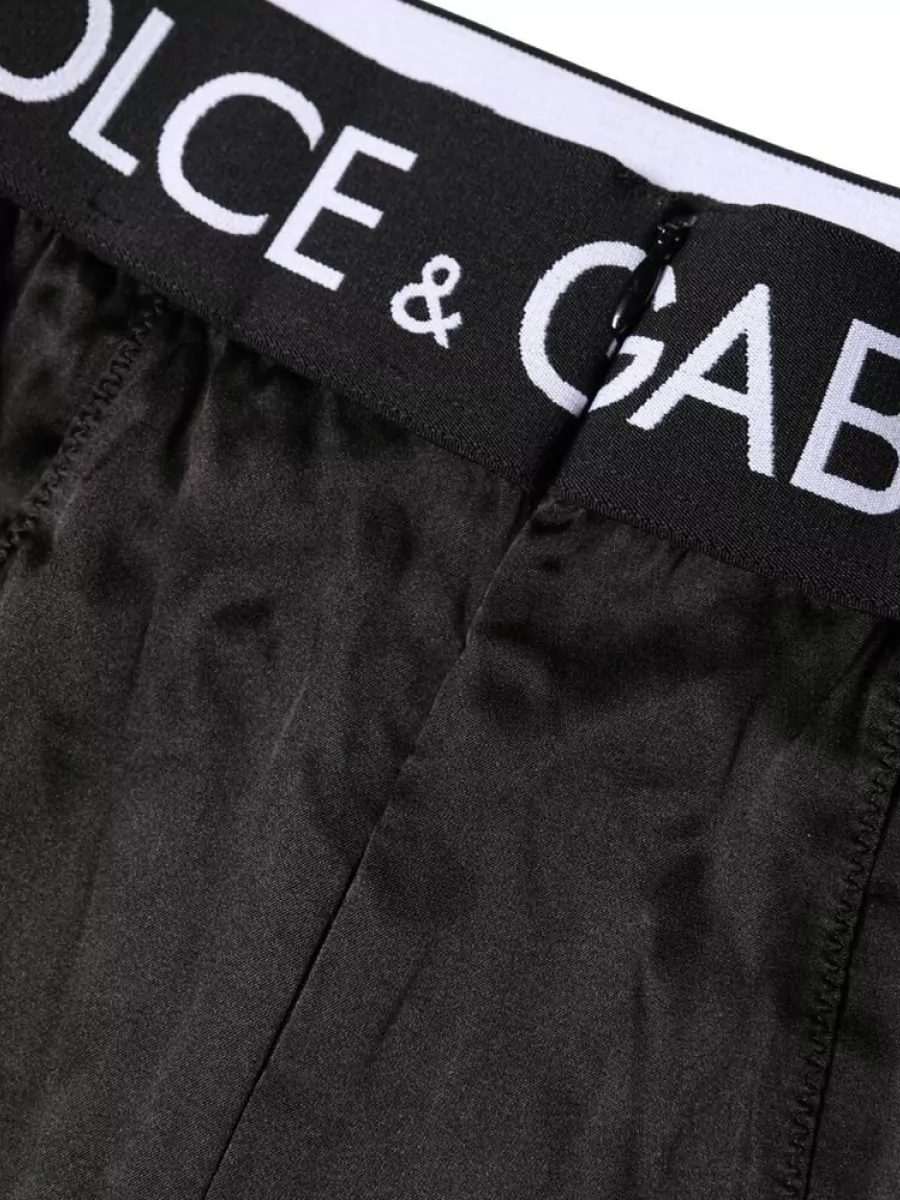 Dolce&Gabbana Silk High-Rise Tailored Shorts