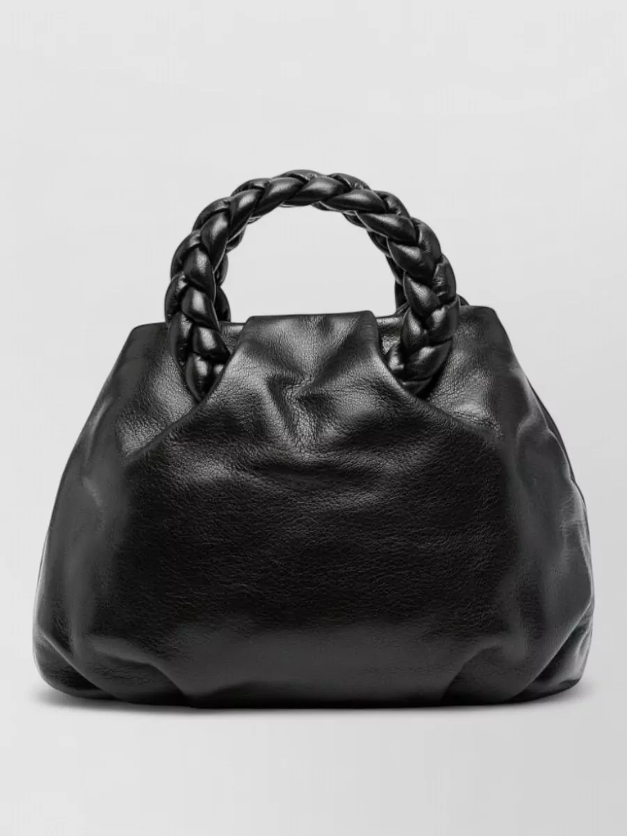 Hereu leather draped tote bag