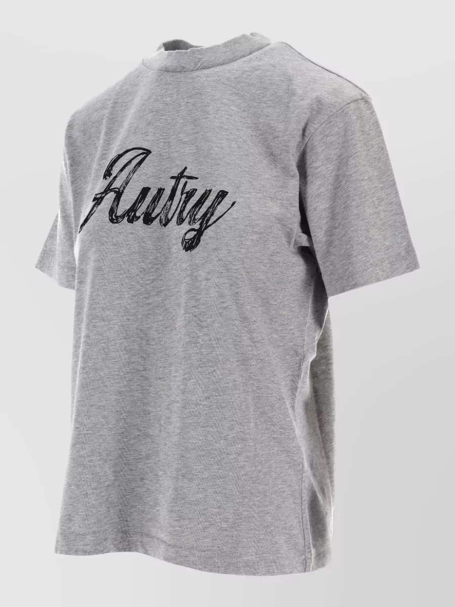 Autry Womens Crew Neck Cotton T Shirt